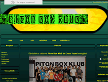 Tablet Screenshot of pitonboxklub.amivarosunk.info